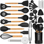 Premium 35-Piece Cooking Set – The Perfect Kitchen Gift (Black Edition)